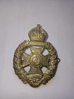 Vintage WW1 British Waterloo Peninsula Rifle Brigade Cap Hat Beret Badge