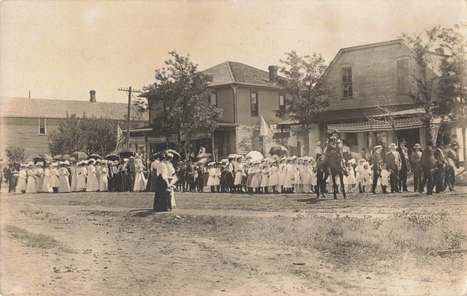 Main Street Dorrance Kansas KS Livery 1908 Real Photo RPPC eBay