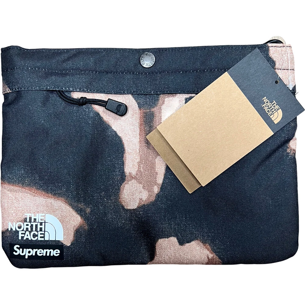 SAC BANDOULIÈRE IMPRIMÉ EN DENIM SUPREME 2021 FW THE NORTH FACE BLANCHI NOIR OG TOUS