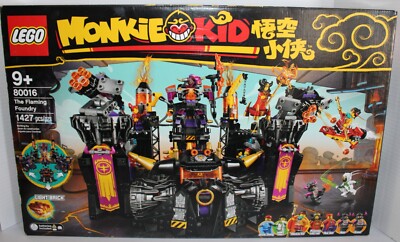 Retired Monkie Kid Lego set #80016 The Flaming Foundry new/sealed box