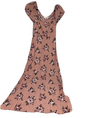 Womens Blush Floral Maxi Dress Size 