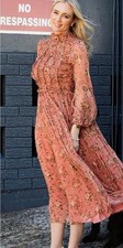 Zimmermann Espionage Laced Ring Dress s.1 AU 10 US 6 Rosewood Floral