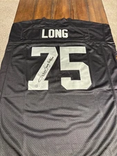 Howie Long Autographed  Mitchell & Ness Throwback w/ HOF inscr. BAS