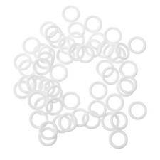 200 Pcs Curtain Eyelets Plastic Drapery Grommets Garment Fasteners Rings