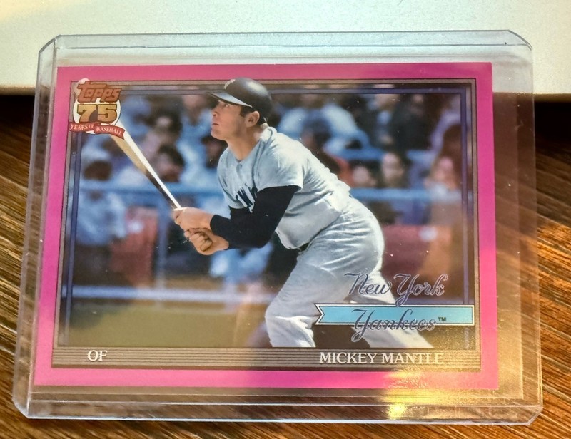 2026 Topps Series One Mickey Mantle 1991 Topps Baseball #T91-48 Pink Parallel SP