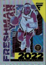 2022-23 Panini Flux Peyton Watson #24 Freshman Year Silver Denver Nuggets 34N