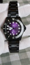 IXDAO X02T PVD titanium 39mm Purple Dial mens Dive watch - Used