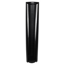 Laserline 70 CD Black Plastic Floor Tower Rack Display Storage Rack 38 Vintage