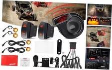 UTV Turn Signal Kit with Horn,Plug and Play UTV ATV Blinker with Power Amber