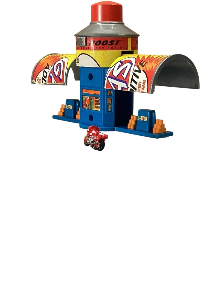 Micro Machine Ducati 900 Motorcycle in Red & White | "Gas Additive" playset - Image 2 of 4