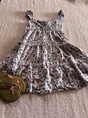 Beautiful Lavender Floral Slinky Mini Dress JUSTIFY tiered 