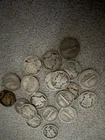 Lot Of 20, 90% Silver Mercury Dimes Circulated Ungraded Various Dates