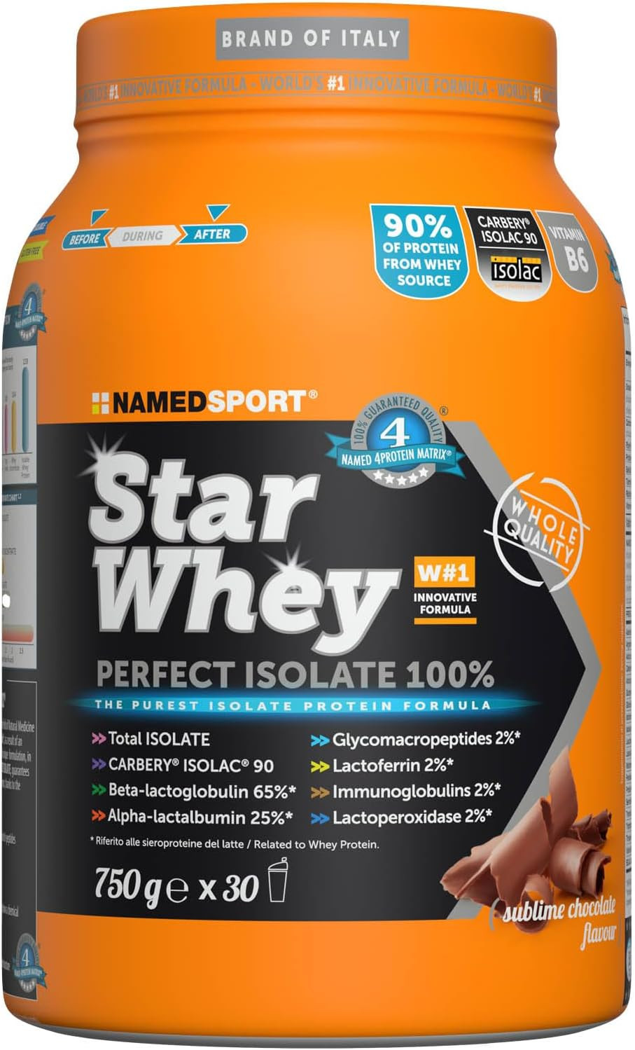 NAMEDSPORT Star Whey Isolate Proteine in Polvere Isolate | Proteine Del Siero De