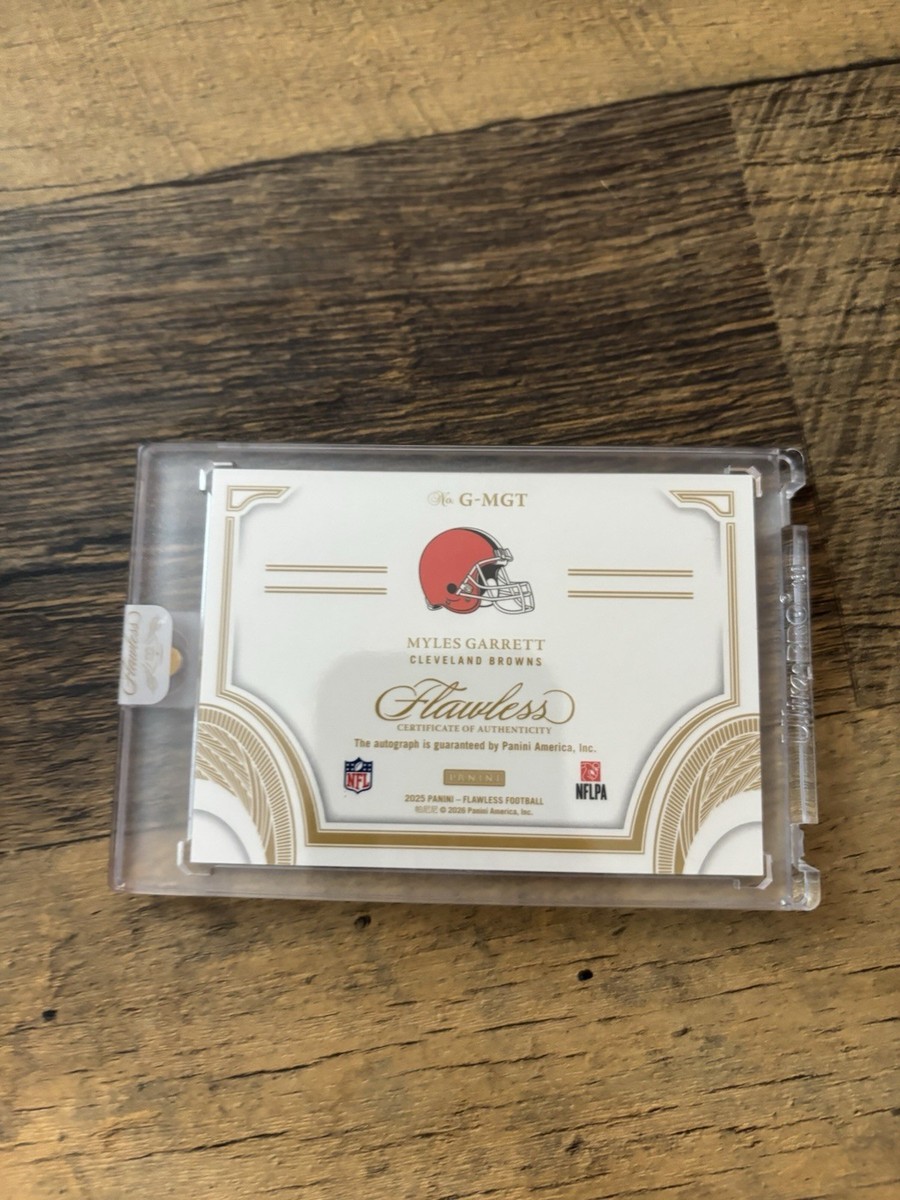 2025 Panini Flawless Myles Garrett Greats Autograph Silver #/20