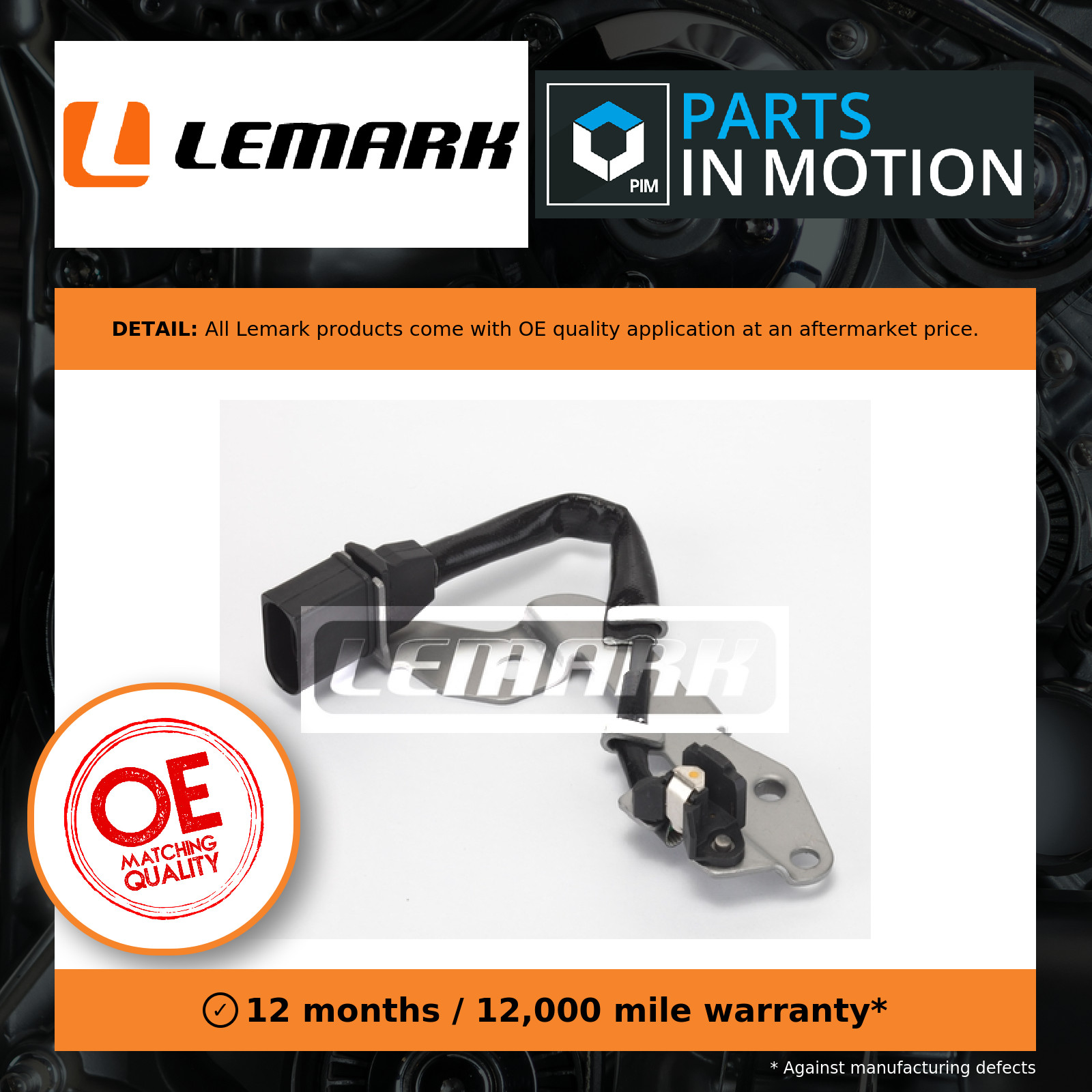 Camshaft Position Sensor LCS299 Lemark 06A905161B 06A905161 06A905161C Quality