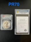 2019-S Enhanced Reverse Proof Silver American Eagle w/ COA & OGP Flawless Color