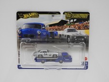 1:64 Mercedes-Benz 300 SL & 1955 Mercedes-Benz Blaues Wunder - Hot Wheels Car Cu