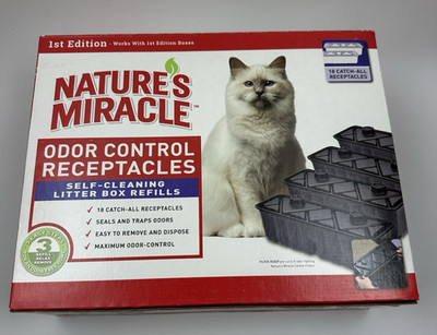 Nature s Miracle Odor Control Cat Litter Receptacles 1st Edition Refill 18ct