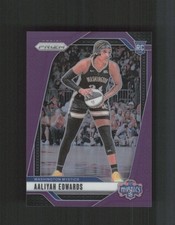 2024 Panini Prizm WNBA #70 Aaliyah Edwards Purple Prizms #/149
