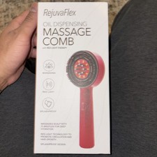 Electric Massage Comb Red Light Therapy Hair Oil Applicator Scalp Massager Brush
