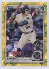 2020 Bowman Chrome Draft Sapphire Edition Yellow 7/99 Hayden Cantrelle 1b3