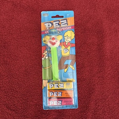 RARE VINTAGE NIP Peter The Clown Green Pez Dispenser