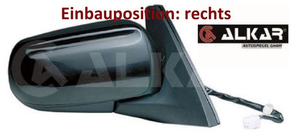 Alkar 6126323 AußEnspiegel Rechts Spiegel AußEn FüR Mazda-image