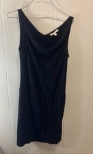 Banana Republic Dress  Sleeveless Scoop neck Drawstring Waist XS Black