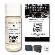 Mycolourcare Kit Ritocco Volante compatibile con Fiat 500 Bianco Avorio Pelle