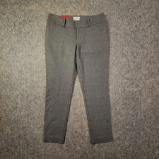 Merona Pants Womens Sz 4 Heather Grey Modern Ankle Mid Rise Slim Stretch Trouser