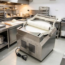 Electric Dough Pressing Machine Pita Bread Flatbread Pizza Base Maker 110V 15.7"