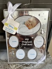 NEW Disney My Magical First Year Photo Collage Picture Frame SilverGift Keepsake