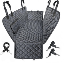 Dog Car Seat Cover for Back Seat,Heavy Duty Dog Hammock for Car with Side Flap,1