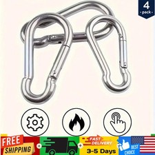 Keychain Buckle Carabiner Spring Clip 20 Pcs Aluminum Gourd Shape Key Hook Snap