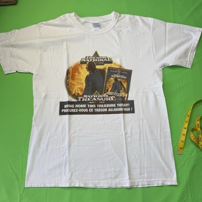 Vintage Disney National Treasure Movie French Promo Shirt Y2K L Nicholas Cage