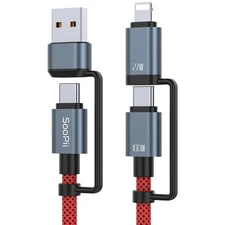 Multi USB C Charging Cable 4 in 1 Fast