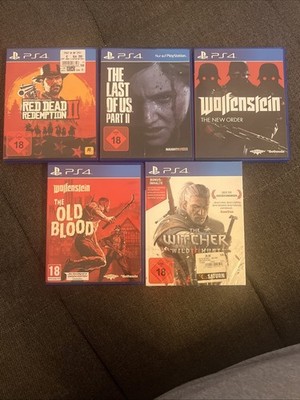 PlayStation 4 PS4 Spiele 5 Stück Read Dead Redemption 2 The Last Of Us 2