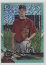2018 Bowman Chrome Prospects Aqua Shimmer Refractor 44/125 Taylor Clarke 7eo