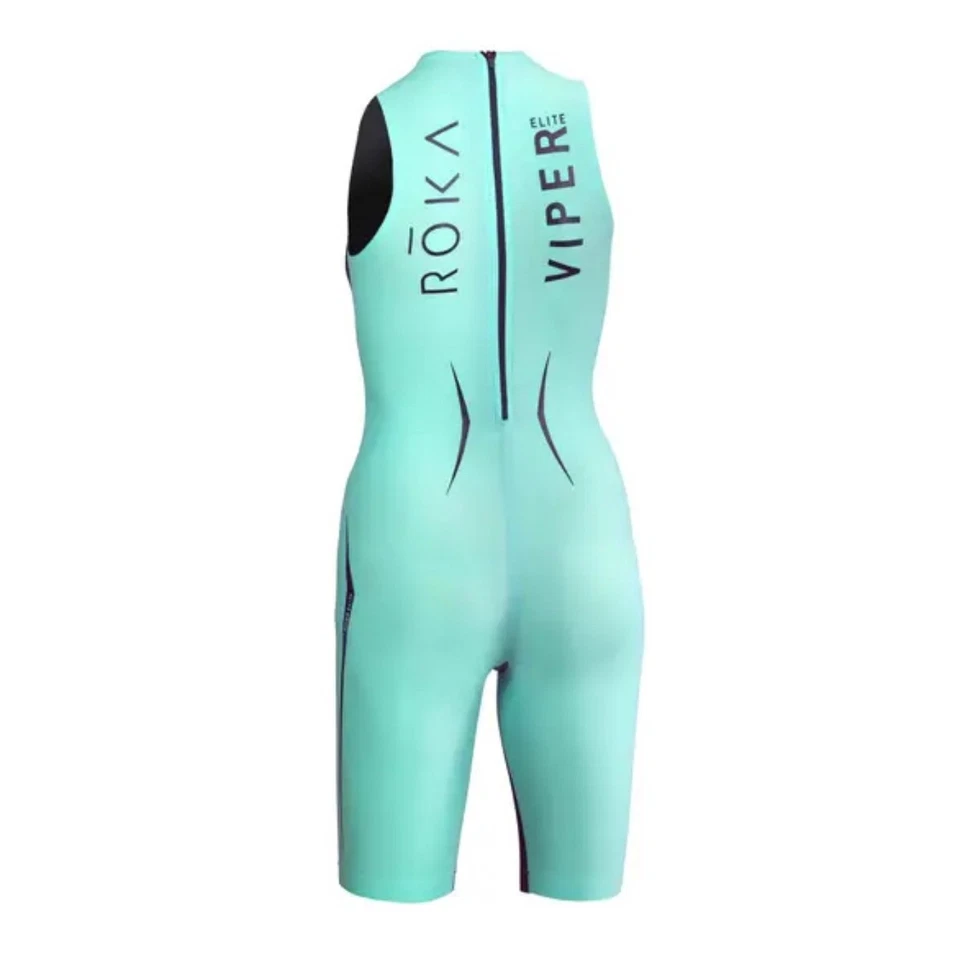 ROKA Viper Elite W-M триатлон велоспорт триатлон костюм Aqua новом черный - Изображение 2 из 4