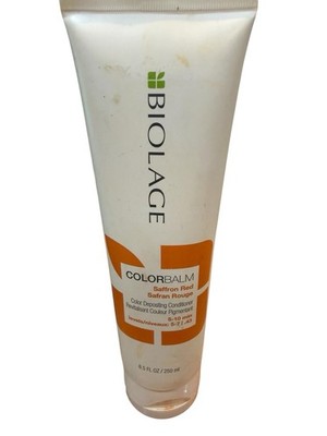 Biolage Colorbalm Saffron Red Color Depositing Conditioner Damage Bottle READ