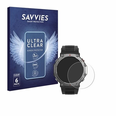 6x Schutzfolie für Huami Amazfit T-Rex 3 Display Schutz Folie