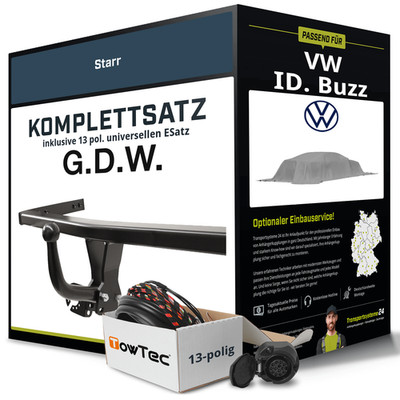 Anhängerkupplung starr für VW ID. Buzz +E-Satz NEU AHK