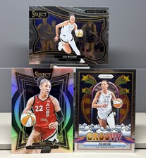 A’ja Wilson 2025 Panini Select Prizm WNBA Groovy Snapshots Concourse 3 Card Lot