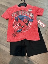 Boys Marvel Spider Man 2PC Set Size 6