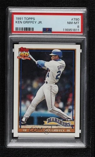 1991 Topps Ken Griffey Jr #790 PSA 8 HOF