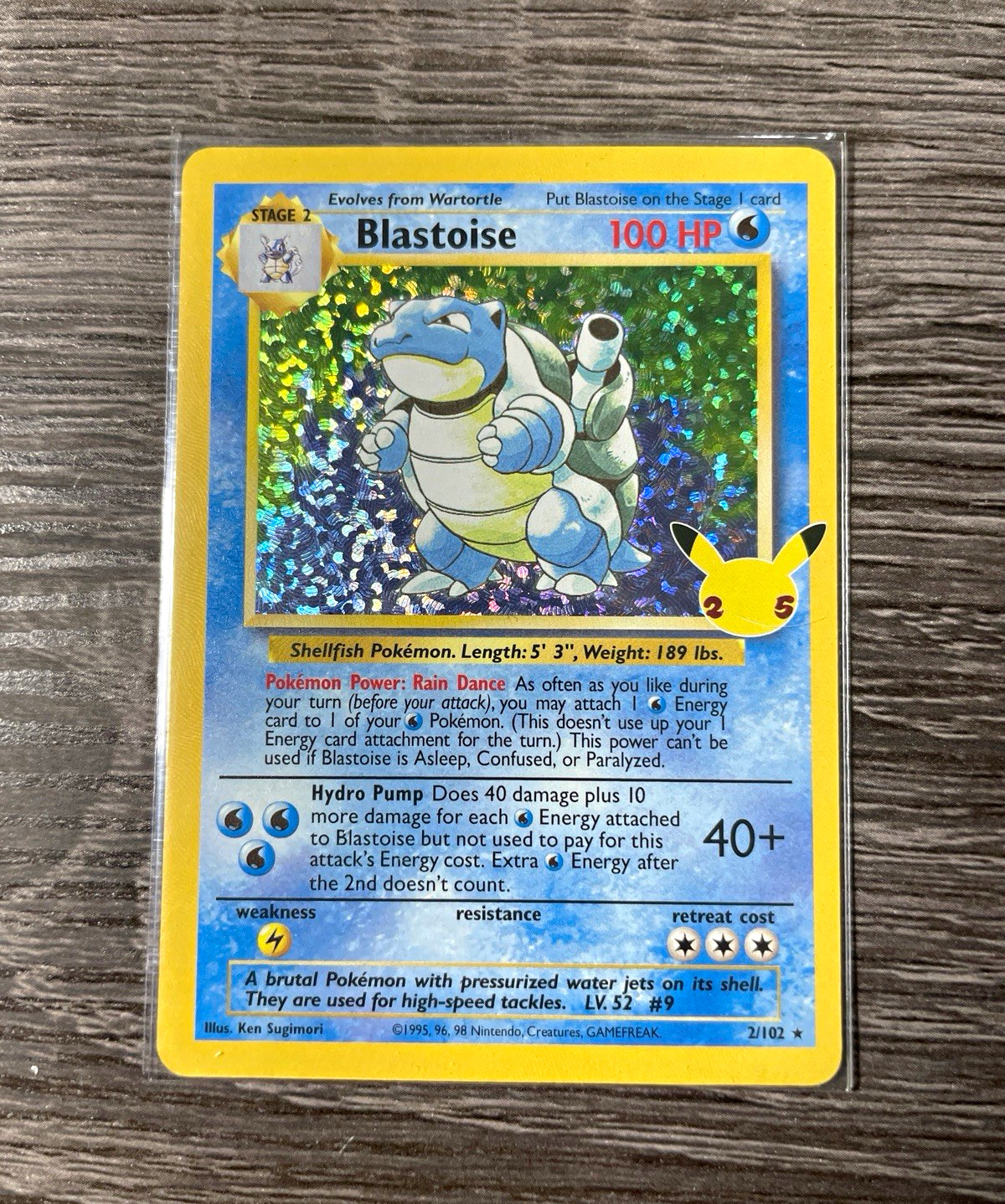 The Pokemon Company Blastoise 2/102 Celebrations Holo EN 100HP