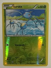 Surskit 13/160 Pokemon Reverse Holo Primal Clash carta comune quasi nuova (NM)