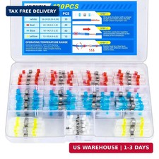 120 PCS Solder Seal Wire Connectors Kit, Waterproof Heat Shrink Wire Connectors,