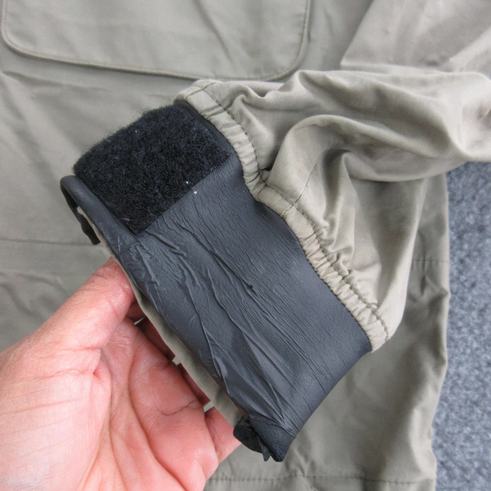 Chaqueta De Colección Patagonia Para Hombres Mediana Verde Con Capucha Pesca con Mosca Vadeo SST Abrigo Anillo en D Foto 3 de 4