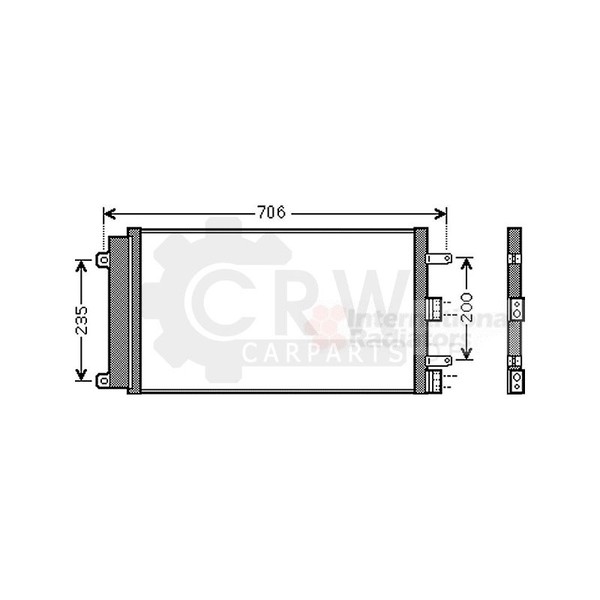Kondensator Klimaanlage FüR Fiat Doblo Cargo 1.6 Natural Power-image
